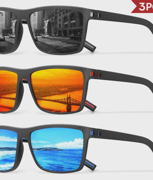 Designer Polarized Zonnebrillen Set voor Heren & Dames | UV400 Bescherming | Ideaal voor Buitenactiviteiten