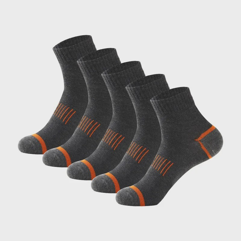 20 Paar Heren Katoenen Sokken - Comfortabel & Ademend - Maat 38-45 - Zwart
