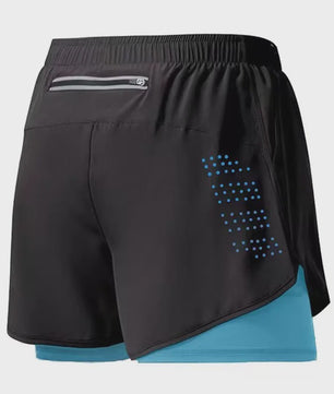 Heren Sportshorts Dubbellaags - Sneldrogend & Comfortabel voor Fitness en Hardlopen