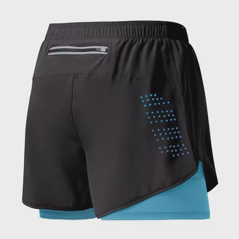 Heren Sportshorts Dubbellaags - Sneldrogend & Comfortabel voor Fitness en Hardlopen