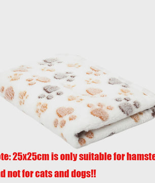 Zachte Fluwelen Deken voor Huisdieren - Warm & Comfortabel met Schattige Pootafdrukken