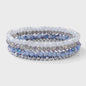 Set van 4 Kristallen Kralen Armbanden - Kleurrijk & Elegant