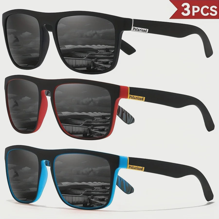 4x Klassieke Gepolariseerde Sport Zonnebril Heren Dames - Lichtgewicht PC Frame UV400