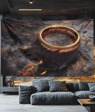 The Lord of the Rings Vlag 3x5 FT - Polyester Decoratie Banner voor Man Cave, Filmfan Cadeau