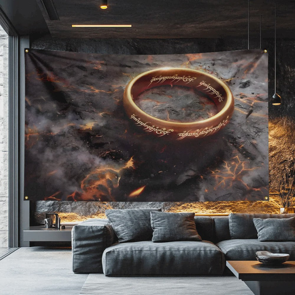 The Lord of the Rings Vlag 3x5 FT - Polyester Decoratie Banner voor Man Cave, Filmfan Cadeau