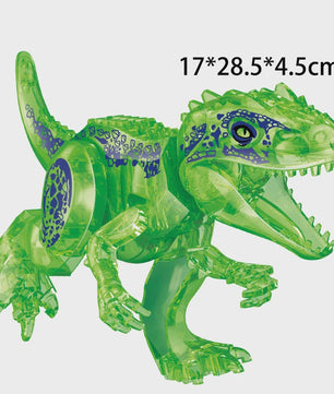 Grote Bouwblok Dinosaurus Speelgoed - Indominus Rex & Tyrannosaurus Rex Modellen