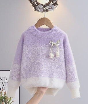 Schattige Gebreide Trui voor Meisjes - Elegante Winterkleding voor Kinderen