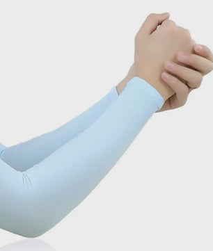 Zomer Arm Sleeves met UV Bescherming - Ademend IJs Zijde, Vingerloos