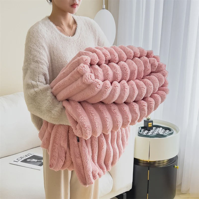 Luxe Pluche Plaid - Extra Dik & Warm - Comfortabel voor Bank & Bed