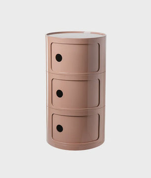 Moderne Ronde Nachtkastje - Minimalistisch Plastic Bijzetkastje