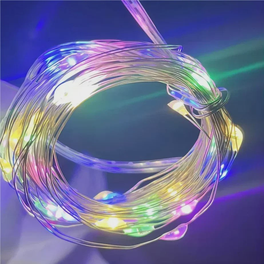 Set van 10x LED Koperdraad Lichtjes - 1m tot 5m - Sfeerverlichting voor Feest, Bruiloft, Kerst & Decoratie
