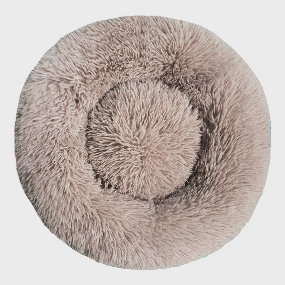 Luxe Ronde Hondenkussen - Extra Zacht & Warm Pluche Hondensofa voor Middelgrote Honden en Katten