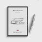 Vintage F1 Circuit Poster: Zwart-Wit Formule 1 Kunst voor de Raceliefhebber