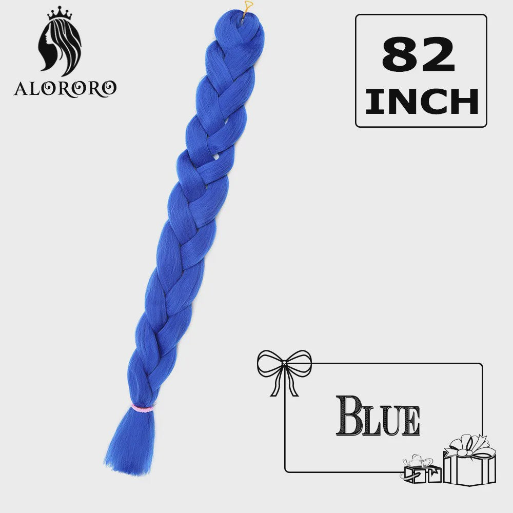 Alororo Jumbo Braids Haarverlenging - 82 Inch Synthetisch Hittebestendig Vlecht Haar