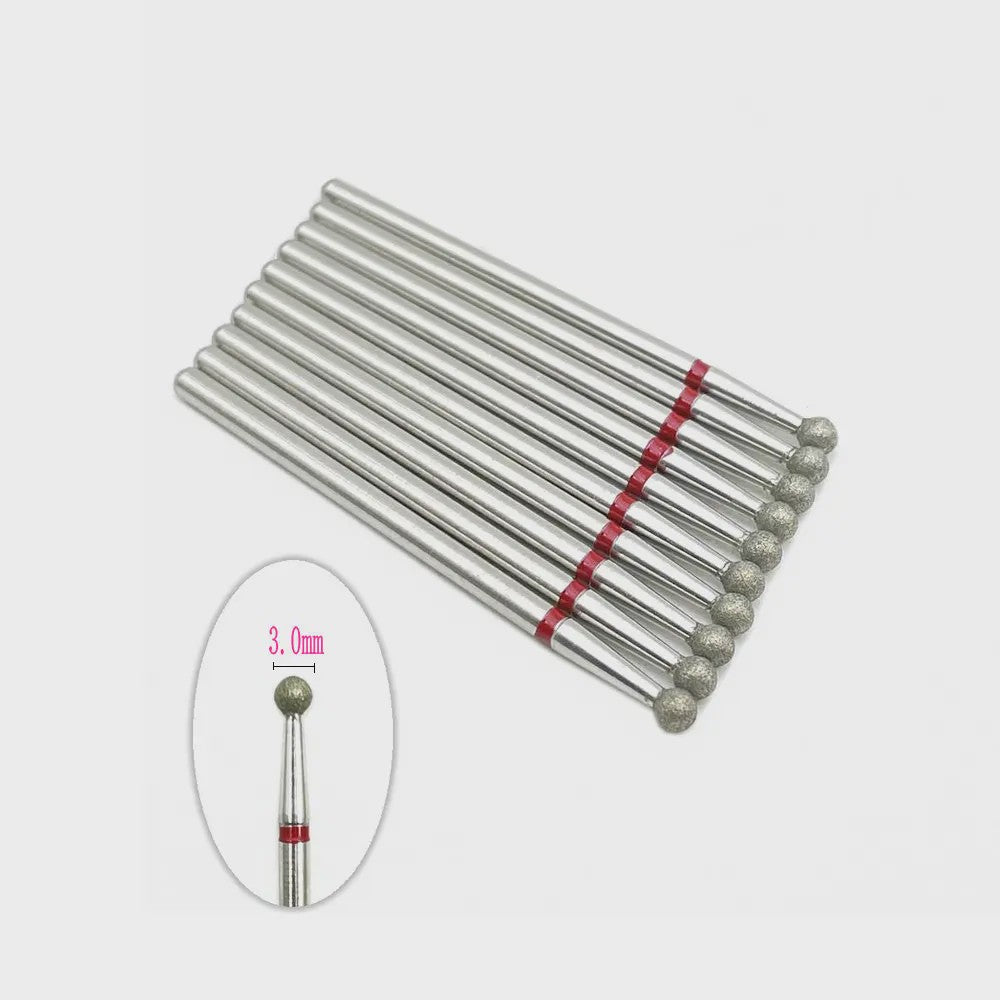 10x Diamant Freesbits Set - 2.35mm Schacht voor Tandheelkunde & Nagelstyling