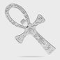 Vintage Egyptische Ankh Kruis Ketting - Grote Hanger met Lange Ketting