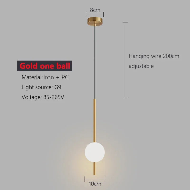 Moderne Minimalistische Hanglamp Zwart/Goud - Stijlvolle Verlichting voor Woonkamer & Slaapkamer