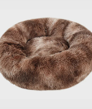 Luxe Pluche Hondenkussen & Kattenmand - Rond, Extra Zacht & Warm - 40-90cm