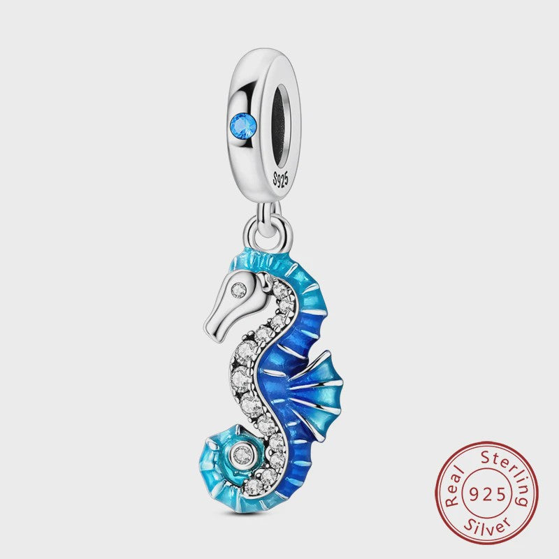 925 Sterling Zilver Charms: Walvishaai, Zeepaardje & Dolfijn - Luminous DIY Sieraden & Cadeaus