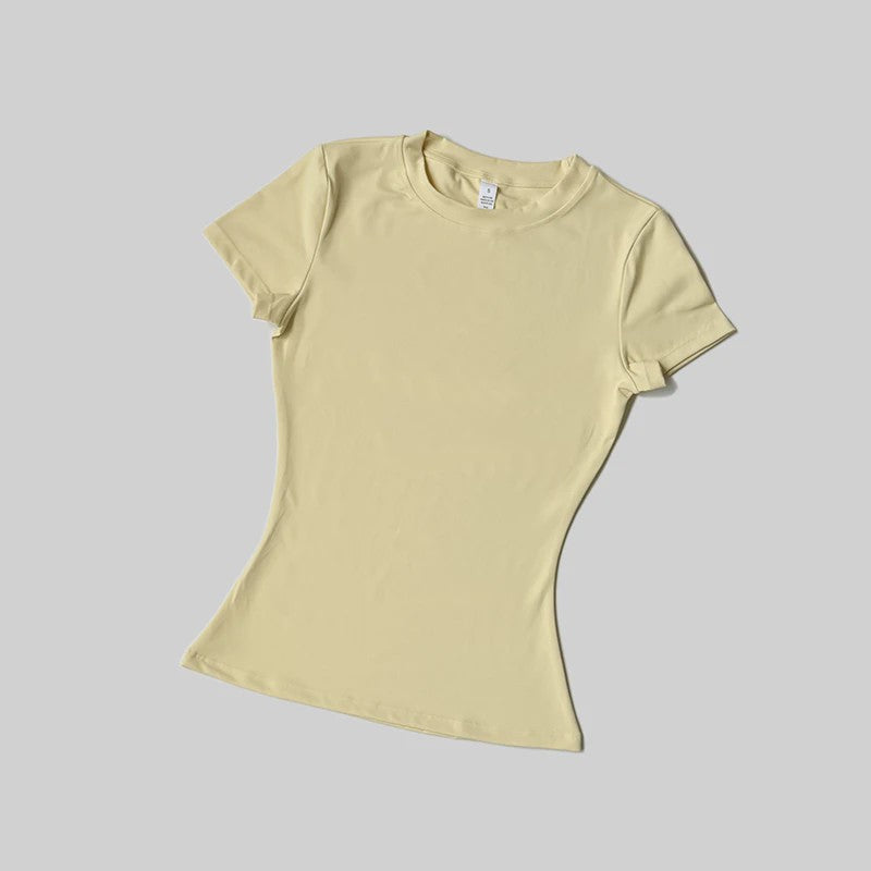 Seamless Sport Top Dames Korte Mouw - Yoga, Fitness & Running