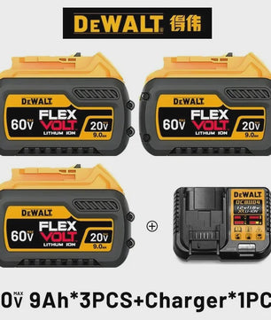 DeWALT FlexVolt 20V/60V MAX 9000mAh Accu - Origineel & Krachtig
