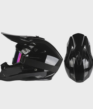 Off Road Motorcross Helm met Vizier & Goggles - Veilig & Comfortabel