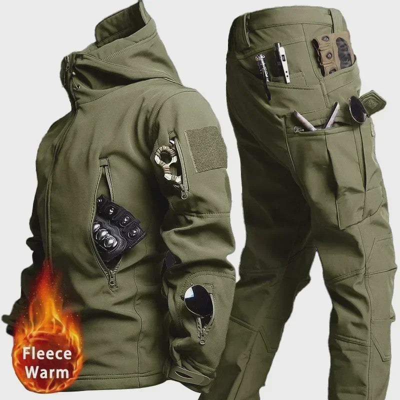 Tactisch Camouflage Heren Set - Waterdicht & Warm voor Buitenactiviteiten