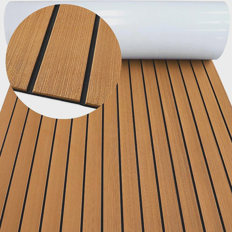 Waterdichte Eva Foam Teak Bootvloer - 2400x450mm - Antislip Jacht Dekmat