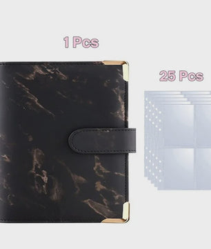 A5 Kpop Fotokaart Binder: Verzamelboek voor Idoolkaarten & Foto's - 25 Pagina's met 4 Vakjes