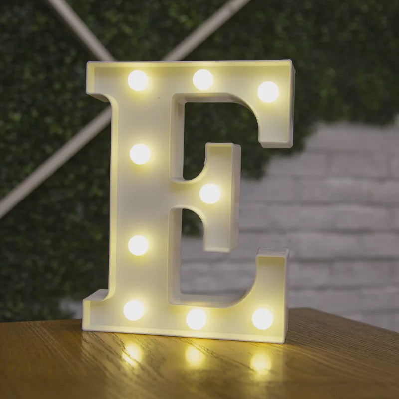 Decoratieve LED Letter & Cijfer Lampen - Creëer Sfeer met Warm Licht