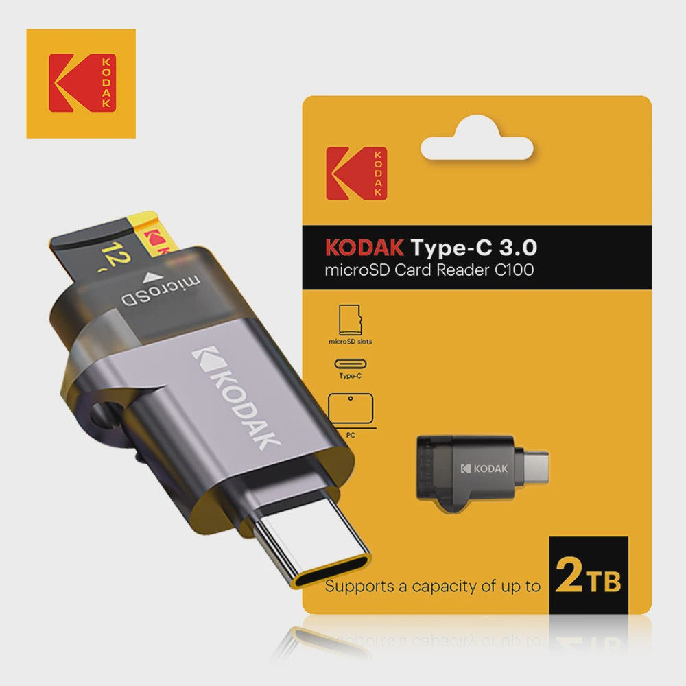 KODAK Micro SD Kaart 16GB - 256GB | Class 10 U3 4K | TF Kaart voor Drone & Telefoon