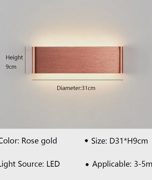 Moderne LED Wandlamp - Stijlvolle Verlichting voor Woonkamer, Slaapkamer & Hal