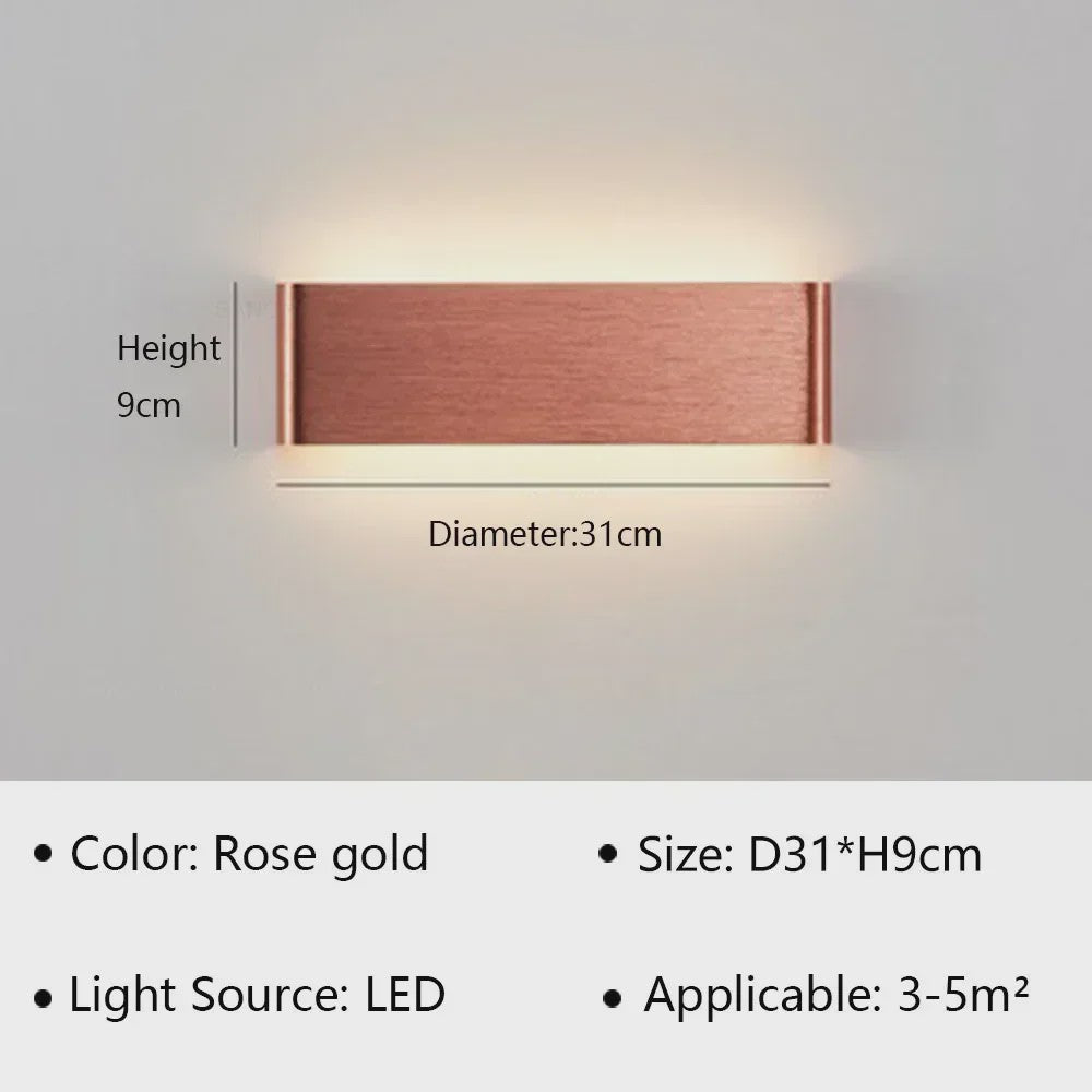 Moderne LED Wandlamp - Stijlvolle Verlichting voor Woonkamer, Slaapkamer & Hal