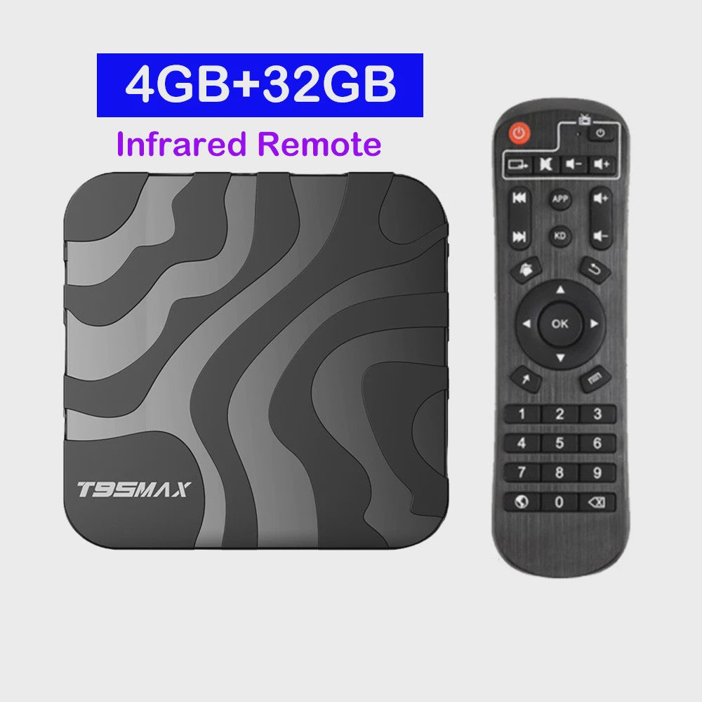 T95 Max Smart TV Box: 8K Ultra HD Streaming met Android 16, 8GB RAM, 128GB Opslag, Dual Band WiFi & Bluetooth 6.0