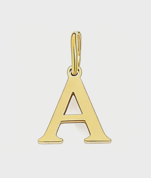 Gouden Initiaal Bedel - Roestvrij Staal - DIY Ketting Bedeltje A-Z