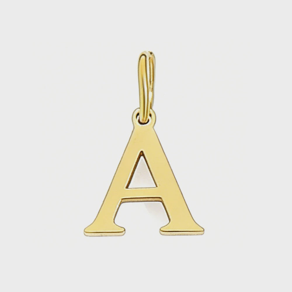 Gouden Initiaal Bedel - Roestvrij Staal - DIY Ketting Bedeltje A-Z