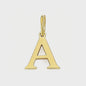 Gouden Initiaal Bedel - Roestvrij Staal - DIY Ketting Bedeltje A-Z