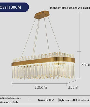 Moderne Kristallen Plafond Hanglamp Goud - Luxe Verlichting voor Woonkamer & Eettafel