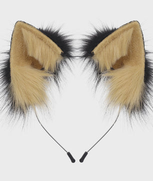 Handgemaakte Pluizige Dierenoren Hoofdband - Kat & Vos Oortjes voor Cosplay & Feest
