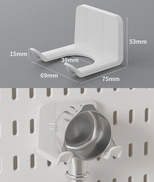 Modulaire Bureau Pegboard Organizer - Wandmontage, Staand & Clip-on