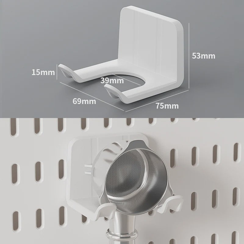 Modulaire Bureau Pegboard Organizer - Wandmontage, Staand & Clip-on
