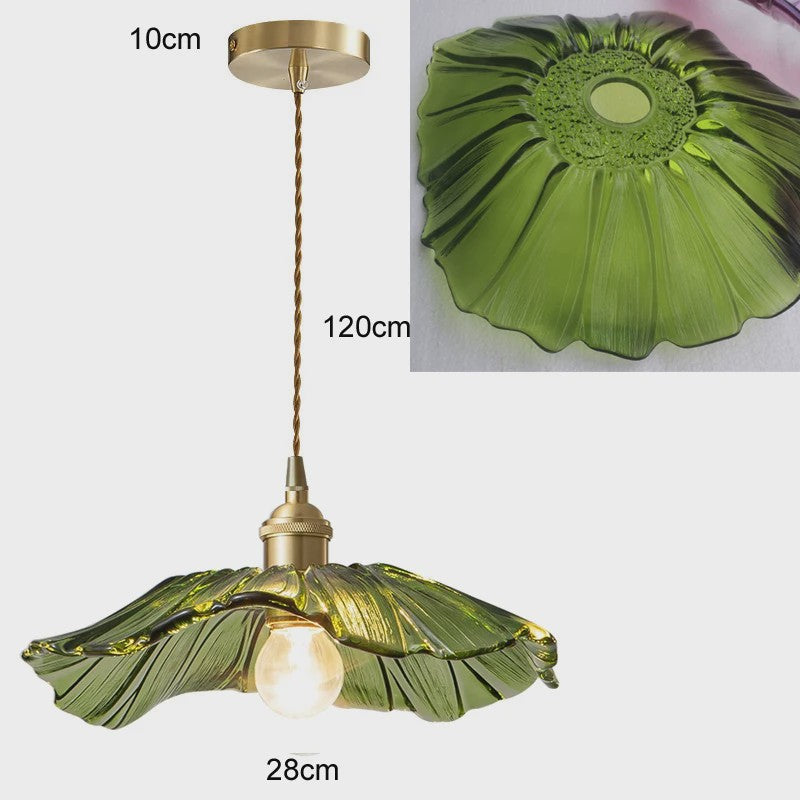 Vintage Bloemen Glazen Hanglamp - Sfeervolle Decoratie voor Woonkamer & Slaapkamer