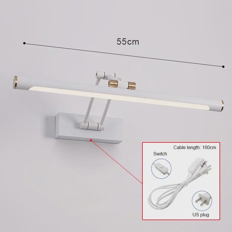 Moderne LED Spiegel Lamp - Wandlamp Badkamer/Slaapkamer - 43cm/58cm