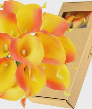 Real Touch Kunst Calla Lelies - Bruidsboeket & Bloemstukken (15 stuks)
