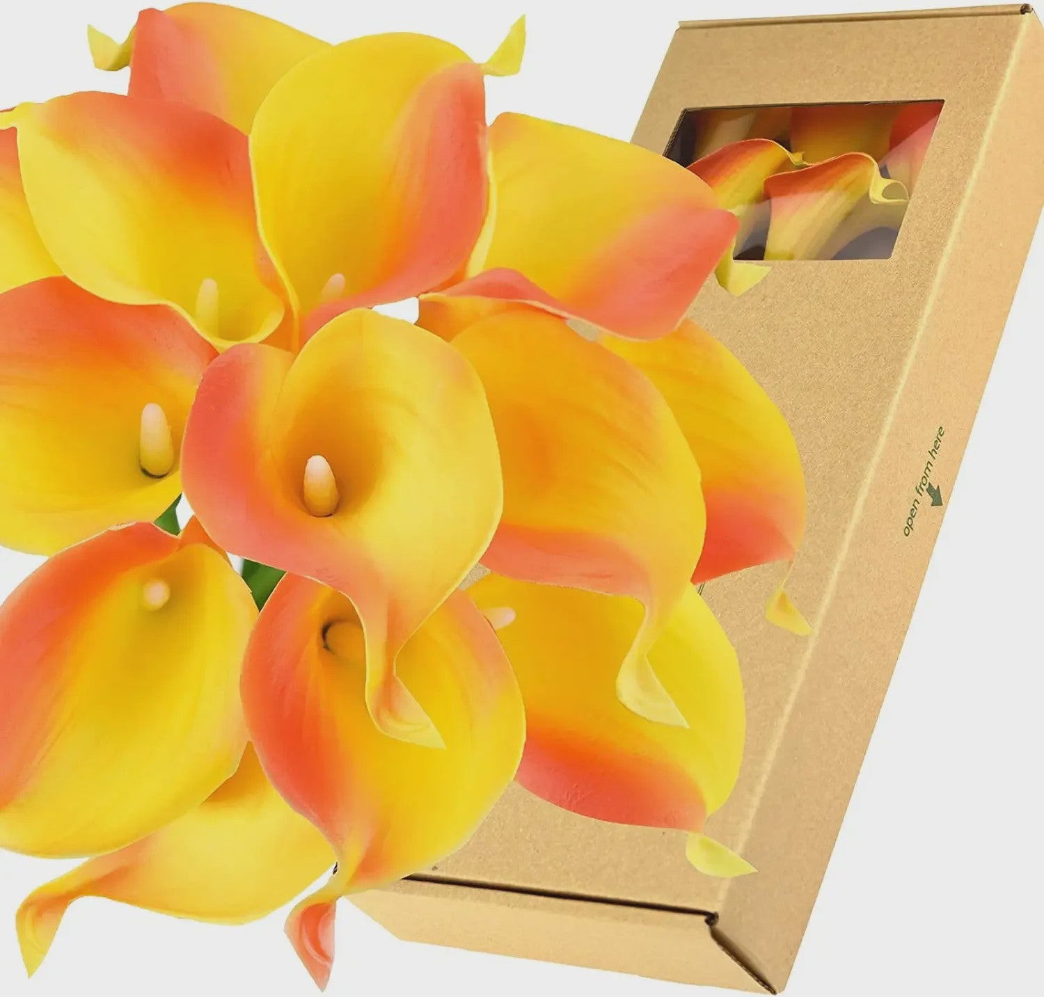 Real Touch Kunst Calla Lelies - Bruidsboeket & Bloemstukken (15 stuks)