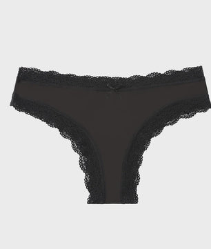 Dames Kant & Luipaardprint Thong Panties - Sexy, Ademend & Comfortabel Ondergoed
