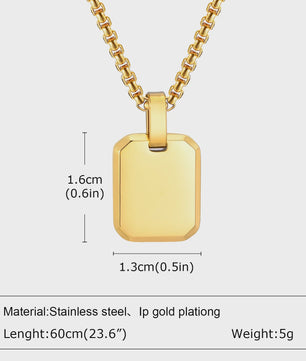 Stijlvolle Gouden Heren Ketting met Kruis Hanger - Roestvrij Staal, Vintage Mode Sieraden