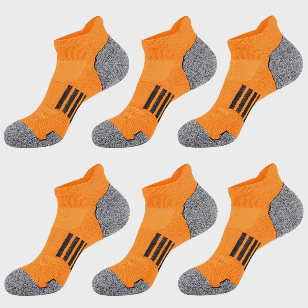 12 Paar Unisex Ademende Sportsokken - Lage Sokken voor Kinderen & Volwassenen (Maat 33-46)