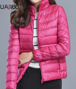 Dames Lichtgewicht Donsjack - Kort, Warm & Stijlvol Lente Jack - 15 Kleuren