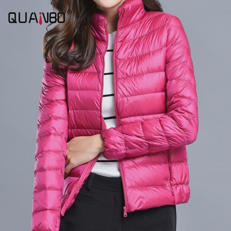 Dames Lichtgewicht Donsjack - Kort, Warm & Stijlvol Lente Jack - 15 Kleuren